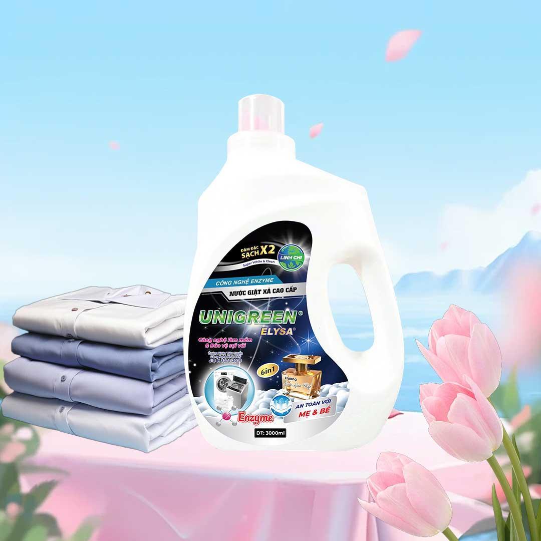Nước giặt Mẹ và bé Uni Green (Cao cấp) 3000 ml